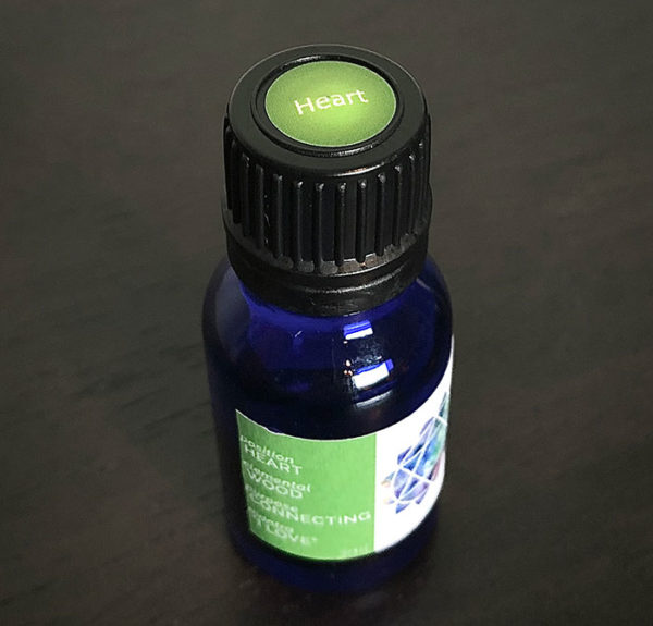The essential oil blend for Anahata from the chakra alignment therapy workshop, "The 49 Professions of Joy," by personal trainer Jack Kirven.
