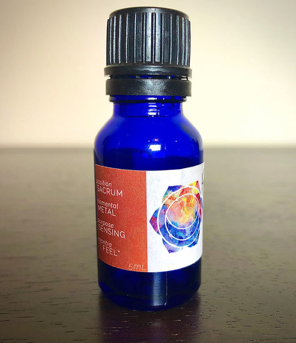 The essential oil blend for Svadisthana from the chakra alignment therapy workshop, "The 49 Professions of Joy," by personal trainer Jack Kirven.